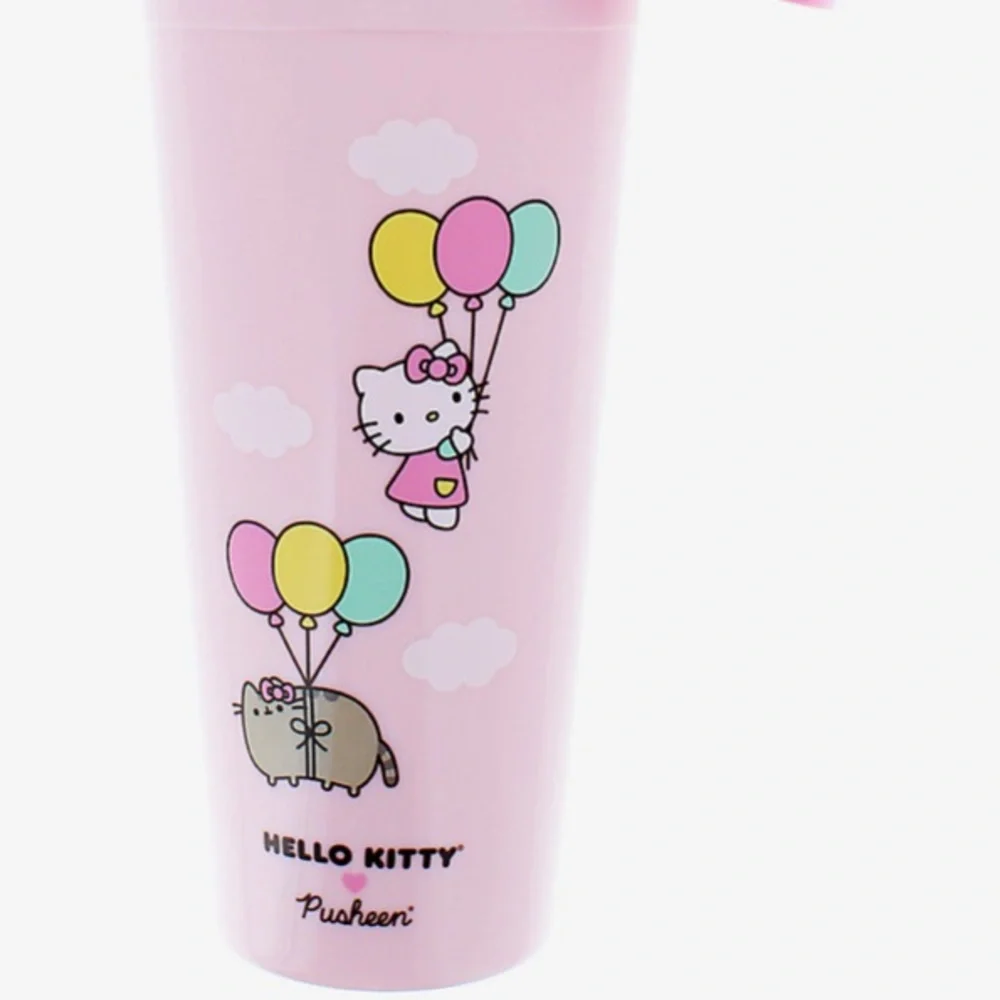 NWT Hello Kitty X Pusheen Acrylic Travel Cup - Picture 3 of 5